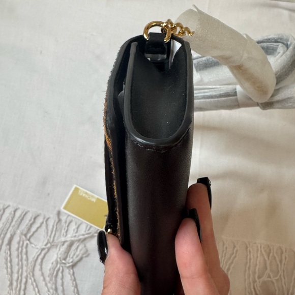 NWT Michael Kors Leopard Print Calf Hair Crossbody Bag - Picture 7 of 12